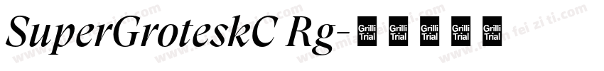 SuperGroteskC Rg字体转换